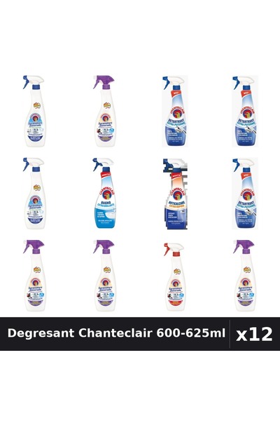 Chanteclair Set 12 Degresant Universal 600-625ml - Bicarbonat, Lavanda, Marsi...