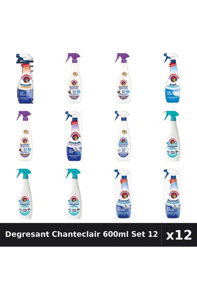 Chanteclair Set 12 Degresant Universal 600-625ml - Mosc, Bicarbonat, Anti-Miros