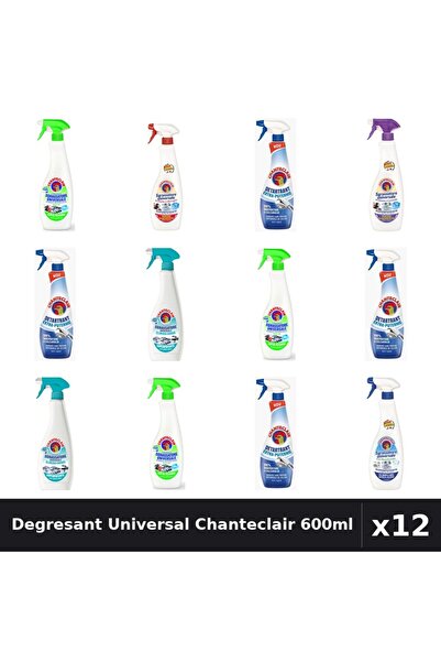 Chanteclair Set 12 Degresant Universal 600ml - Lamaie, Marsilia, Lavanda, Bic...