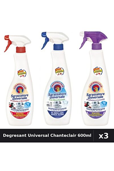 Chanteclair Set 3 Degresant Universal 600ml - Bicarbonat, Lavanda, Marsilia