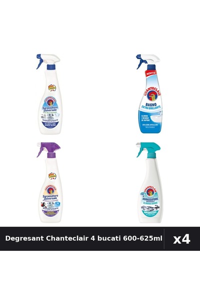 Chanteclair Set 4 Degresant Universal 600ml-625ml - Bicarbonat, Lavanda, Anti...