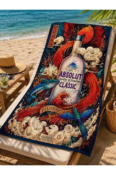 Piloji Country Wa Patterned Sea Bath Beach Towel 75X150Cm Sea Towel