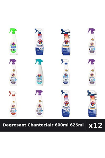 Chanteclair Set 12 Degresant Universal 600ml-625ml - 8 Arome, Anticalcar, Bic...
