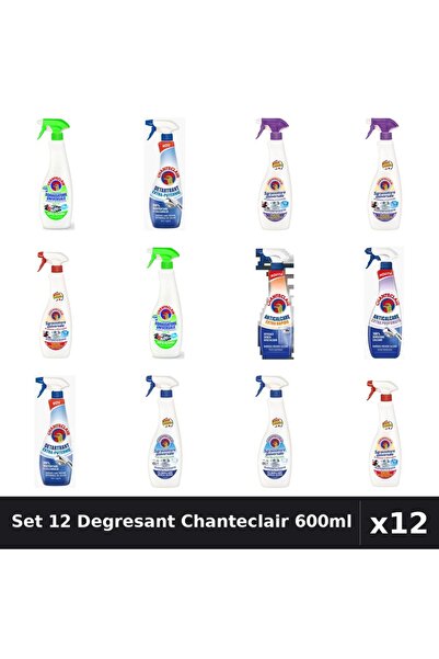 Chanteclair Set 12 Degresant Universal 600ml - Bicarbonat, Extra Parfumat, Ex...
