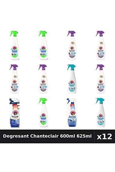 Chanteclair Set 12 Degresant Universal 600ml-625ml - Lămâie, Lavandă, Mosc, A...