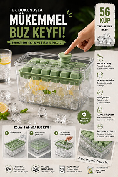 BAYSA Premium One-Touch Ice Making Box Bpa Free