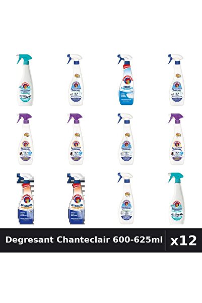 Chanteclair Set 12 Degresant Universal 600-625ml - 6 Arome Asortate Curatenie...