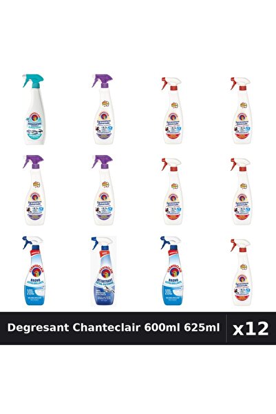 Chanteclair Set 12 Degresant Universal 600ml - Marsilia, Lavanda, Mosc, Anti-...
