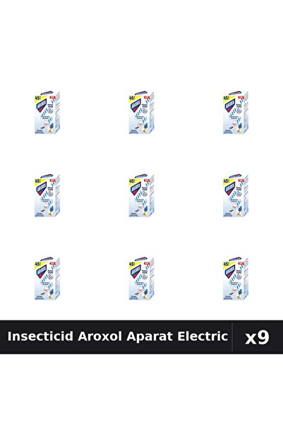 Aroxol Set 9 Aparat Electric & Rezerve Insecticid - Anti Gandaci, Tantari, Muste