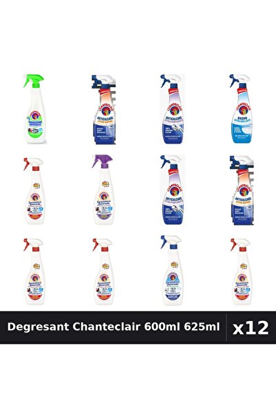 Chanteclair Set 12 Degresant Universal 600ml-625ml - 7 Arome, Anticalcar, Bic...