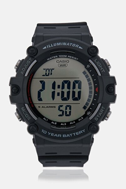 Casio Men AE1500WH1AVDF Silicone Digital Watch 51 mm, Black