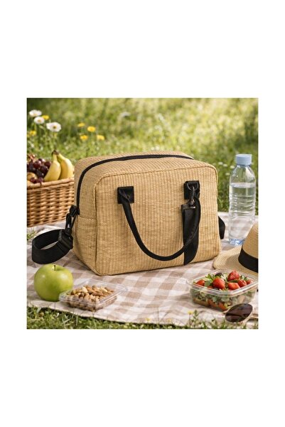 OEM Geanta Termica din Paie 21x14x20cm - 7L, Ideal pentru Utilizare Zilnică