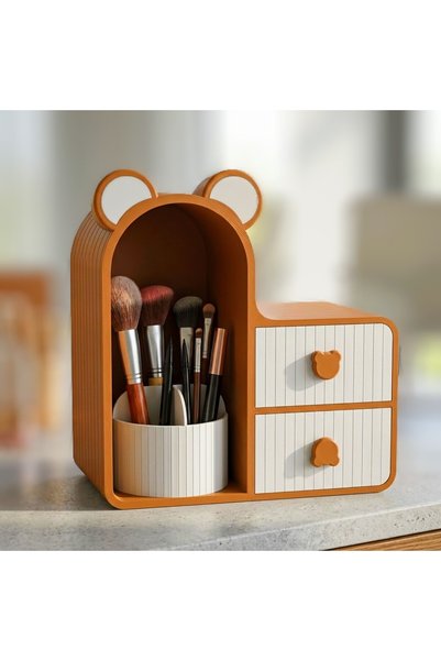 bambam 3d Organizator de machiaj cu design ursuleț de pluș