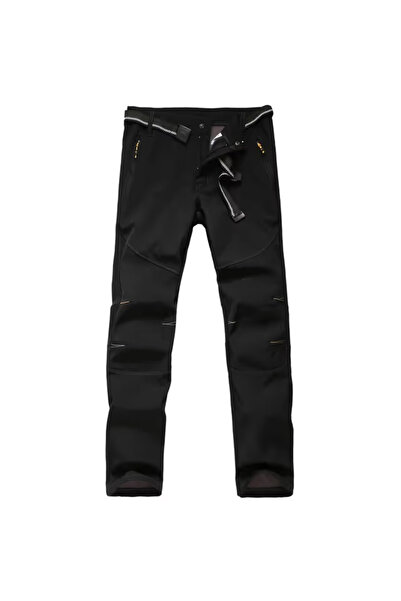 OEM Pantaloni de schi negri pentru bărbați, impermeabili, căptușiți, mărimea 2XL