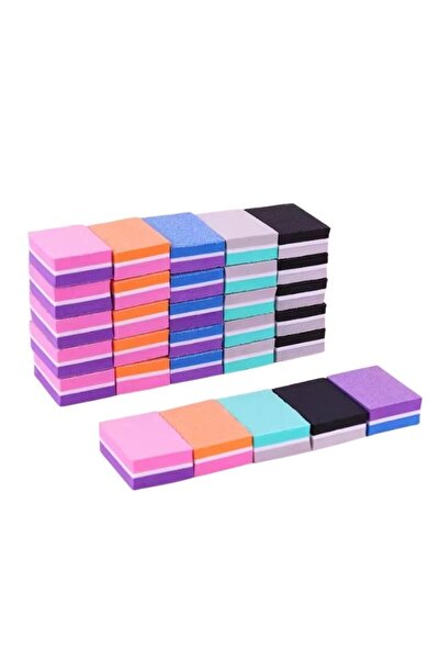 OEM Set mini de pile de polizat dreptunghiulare pentru unghii, 10 bucăți