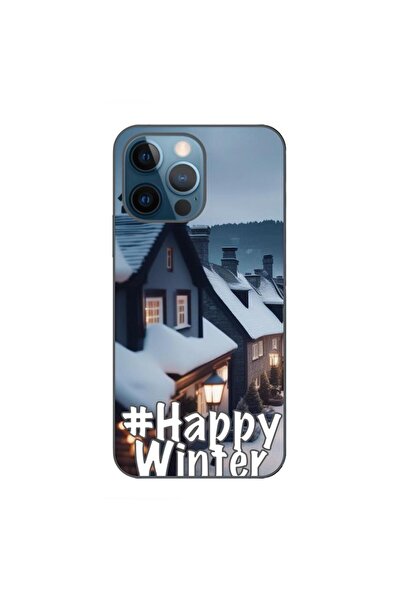 OEM Husa compatibila cu Apple iPhone 12 Pro Silicon Gel Tpu Model Happy Winter
