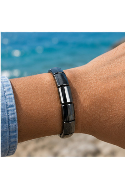 Deniz Doğal Taş Hematite Bracelet