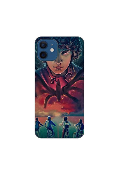 OEM Θήκη συμβατή με Apple iPhone 12, από σιλικόνη gel TPU, με σχέδιο Stranger...