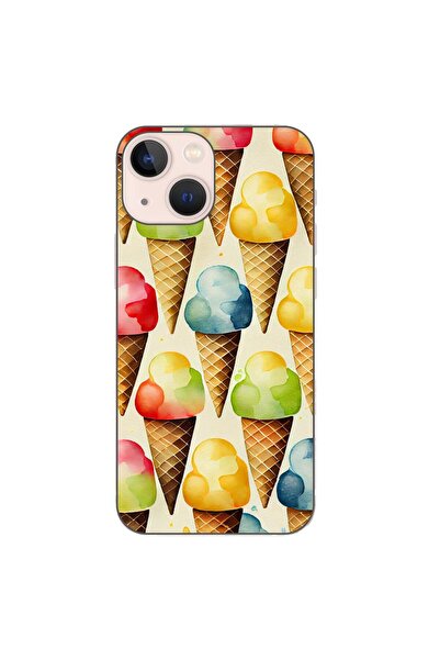 OEM Case compatible with Apple iPhone 13 Mini Silicone Gel Tpu Model Icecream...
