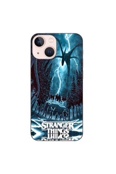 OEM Husa compatibila cu Apple iPhone 13 Mini Silicon Gel Tpu Model Stranger T...