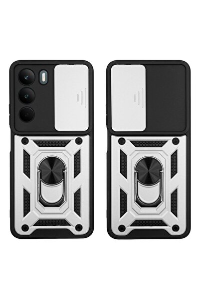Sonique Θήκη Ring Armor CamPro Realme C71 4G Ασημί
