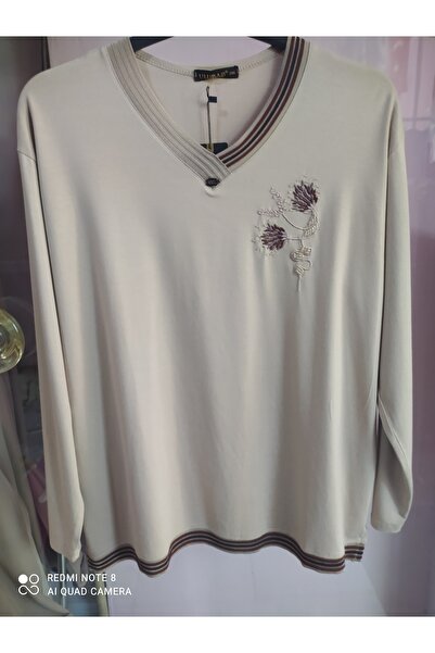 Butik Anne penyesi esnek ve pamuklu bej rengi 2xl beden