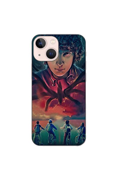 OEM Husa compatibila cu Apple iPhone 13 Mini Silicon Gel Tpu Model Stranger T...