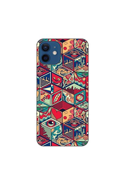 OEM Case compatible with Apple iPhone 12 Silicone Gel Tpu Pattern Pop Art Geo...
