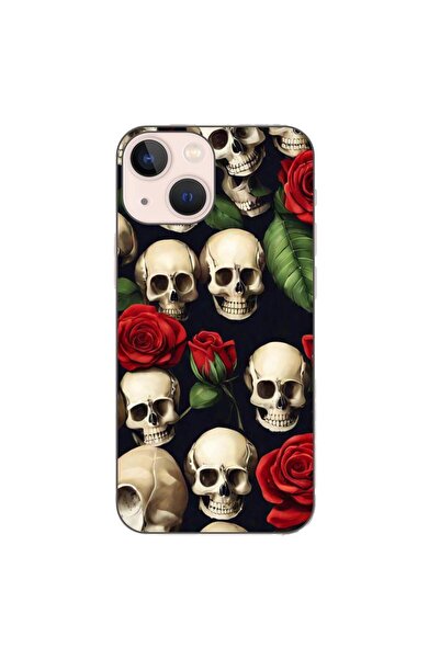 OEM Husa compatibila cu Apple iPhone 13 Mini Silicon Gel Tpu Model Skulls and...