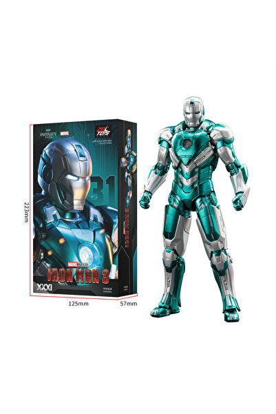 Choice22 مجسمات شخصيات MK31 ZD Toys: الرجل الحديدي MK15، آلة الحرب MK16، الرج...