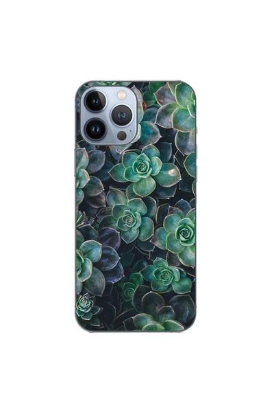 OEM Husa compatibila cu Apple iPhone 13 Pro Max Silicon Gel Tpu Model Flori d...