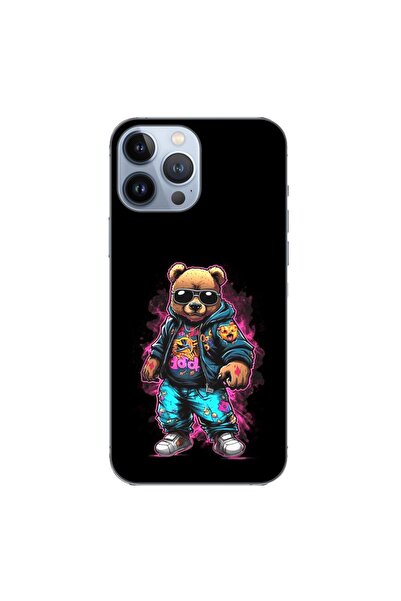 OEM Husa compatibila cu Apple iPhone 13 Pro Max Silicon Gel Tpu Model Bear Co...