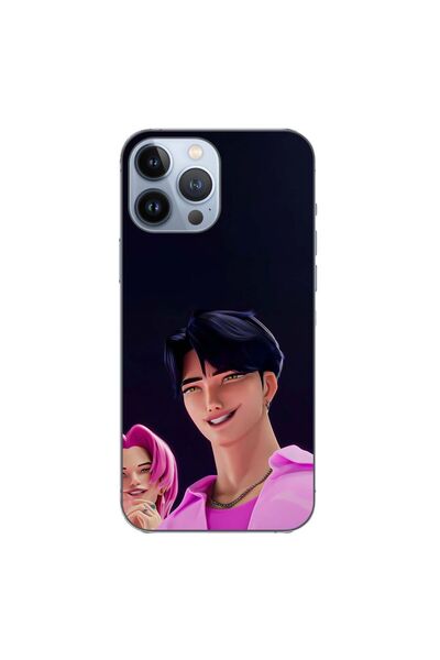 OEM Husa compatibila cu Apple iPhone 13 Pro Max Silicon Gel Tpu Model KPop De...