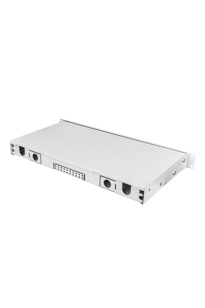 ALFAFONET Optislide 24 Port Sc-Sx/Lc-Dx 1Ru Rack Type Light Gray Fiber Optic Patch Panel