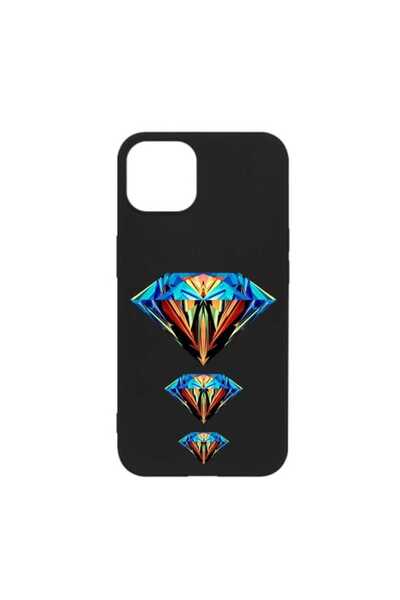 OEM Калъф, съвместим с Apple iPhone 13 Mini, матов силиконов, черен, с футури...