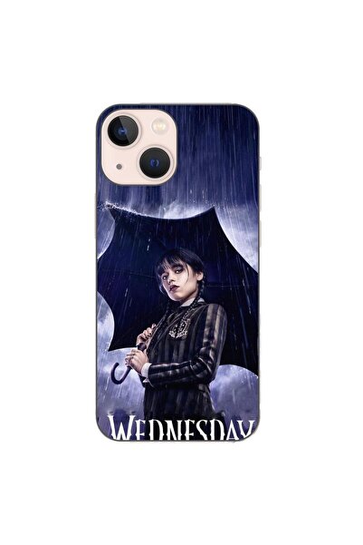 OEM Husa compatibila cu Apple iPhone 13 Mini Silicon Gel Tpu Model Wednesday ...