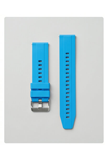 OEM Silicone watch Belt , diameter 22mm, blue