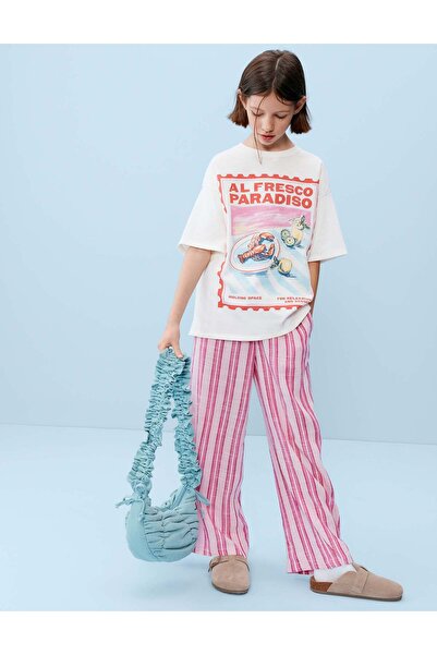 Marks & Spencer Pamuklu Desenli T-shirt
