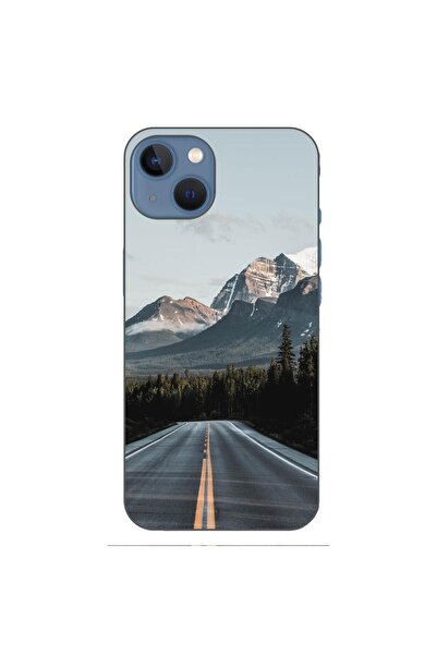 OEM Husa compatibila cu Apple iPhone 13 Silicon Gel Tpu Model Mountain Road