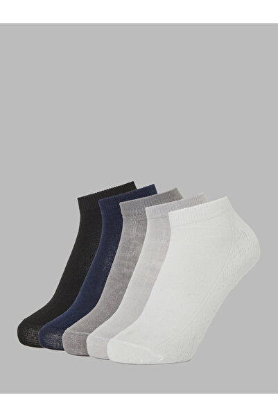 Styli Pack of 5- Solid Breathable Comfortable Ankle Socks