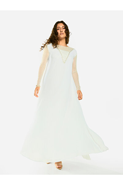 House of Moda By Styli Embellished Chevron Overlay Maxi Dress