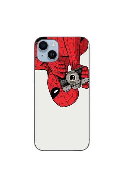 OEM Case compatible with Apple iPhone 14 Plus Silicone Gel Tpu Spiderman Model