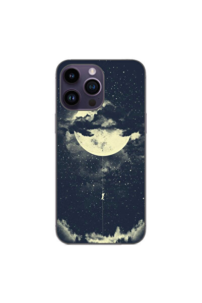 OEM Husa compatibila cu Apple iPhone 14 Pro Max Silicon Gel Tpu Model Moon Cl...