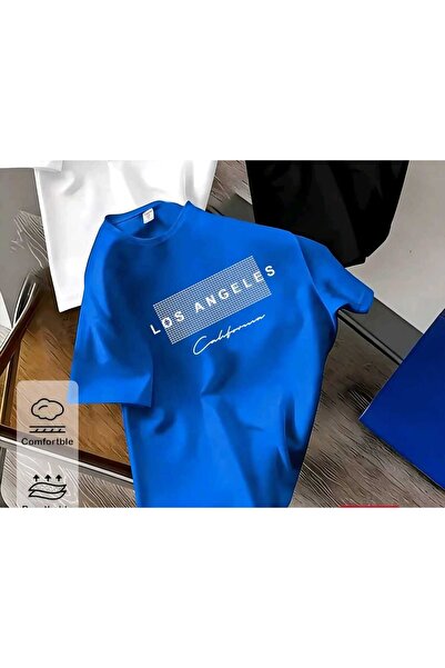 NOFLEN Los Angeles California Printed Oversize Circleneck T-Shirt