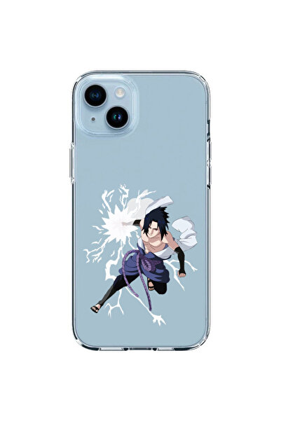 OEM Husa compatibila cu Apple iPhone 14 Silicon Transparenta Model Naruto Sasuke