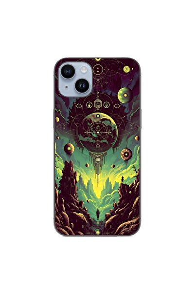 OEM Case compatible with Apple iPhone 15 Plus Silicone Gel Tpu Mystical Plane...