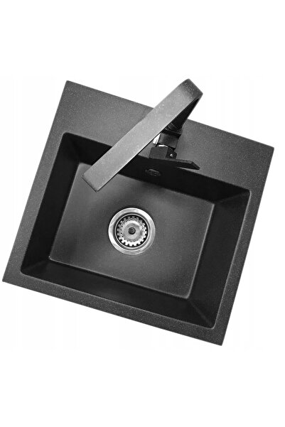 Granitan Pachet Chiuveta Granit Mini 450x420mm cu baterie patrata si tocator