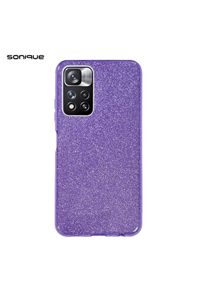 Sonique Θήκη Σιλικόνης Shiny Xiaomi Redmi Note 11 Pro Plus 5G Μωβ