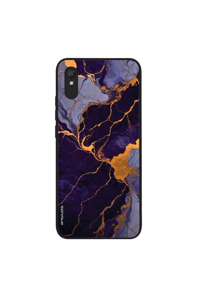 Sonique Θήκη Marble Series για Xiaomi Redmi 9A / Redmi 9AT Μωβ