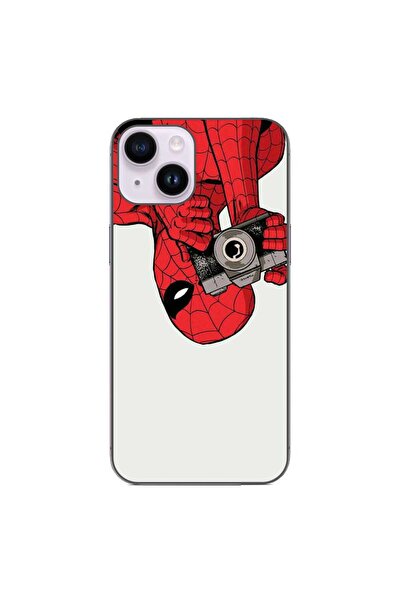 OEM Case compatible with Apple iPhone 14 Silicone Gel Tpu Spiderman Model